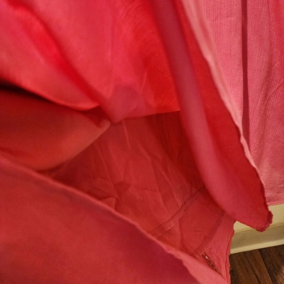 LOFT pink Strappy Embroidered Short dress size M - Picture 11 of 12